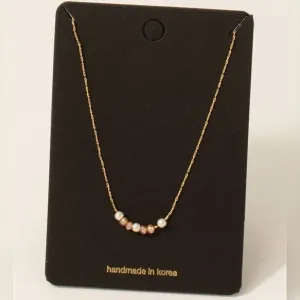 SERAPHINA BEADED PEARL NECKLACE