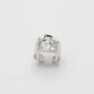 Silver Crush Wide Adjustable Ring
