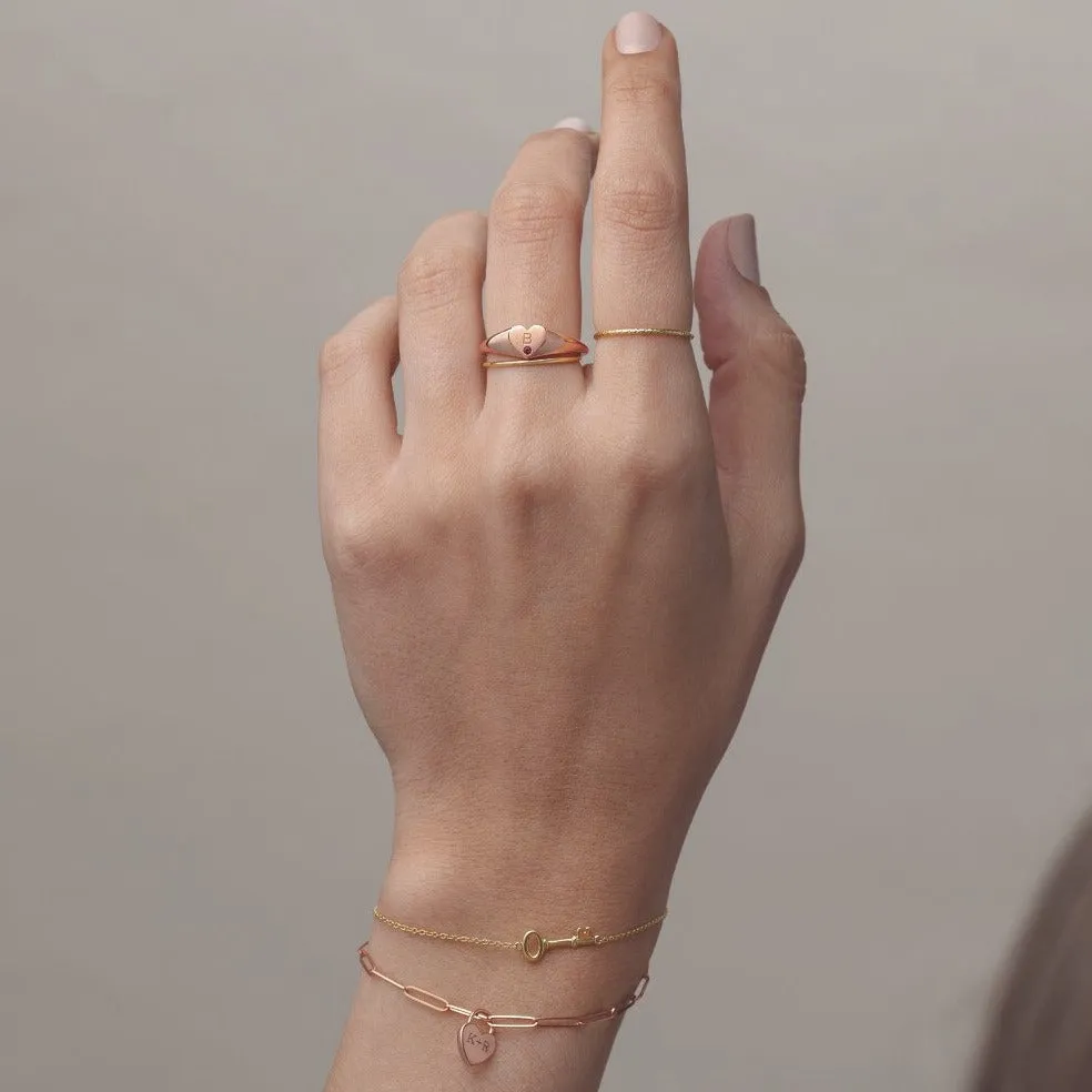 Skinny Knuckle Ring Dainty Stackable Ring Size 3 - 8