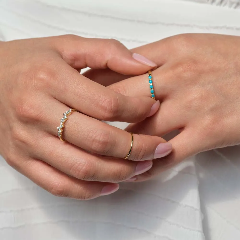 Skinny Knuckle Ring Dainty Stackable Ring Size 3 - 8