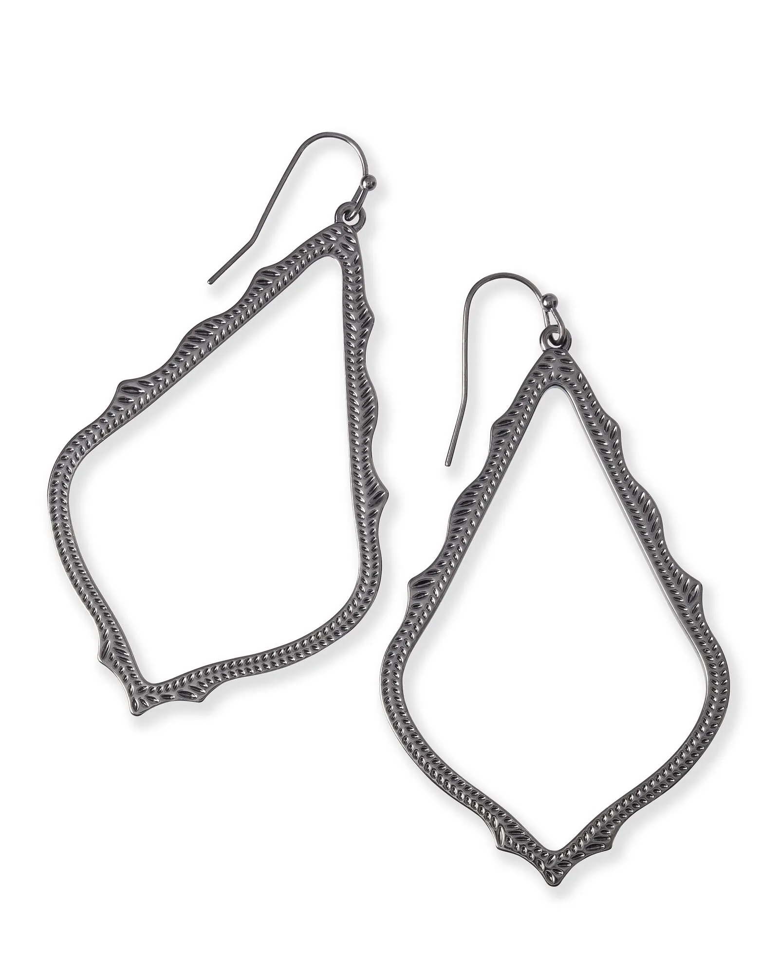 Sophee Drop Earrings In Gunmetal