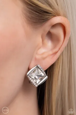 Sparkle Squared - White Paparazzi Accessories
