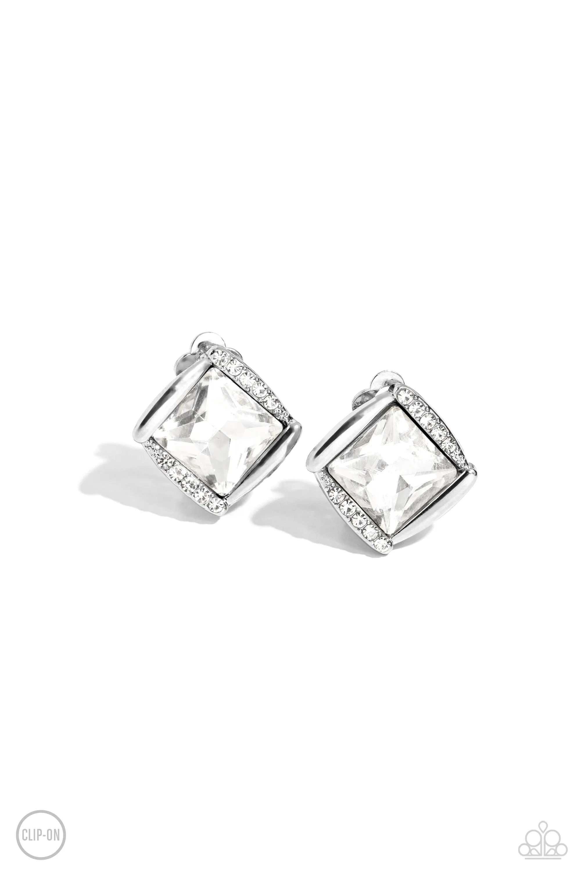Sparkle Squared - White Paparazzi Accessories
