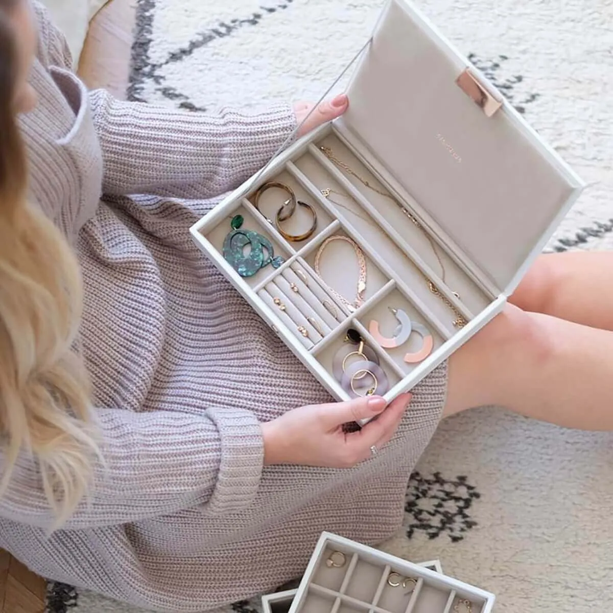 Stackers Classic Jewellery Box (Lid) - White