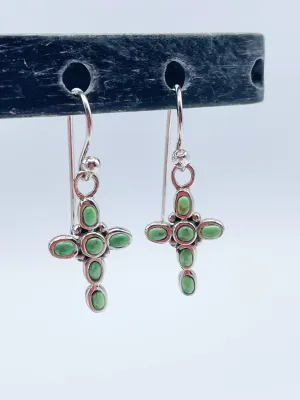 Sterling Silver Cross Earrings
