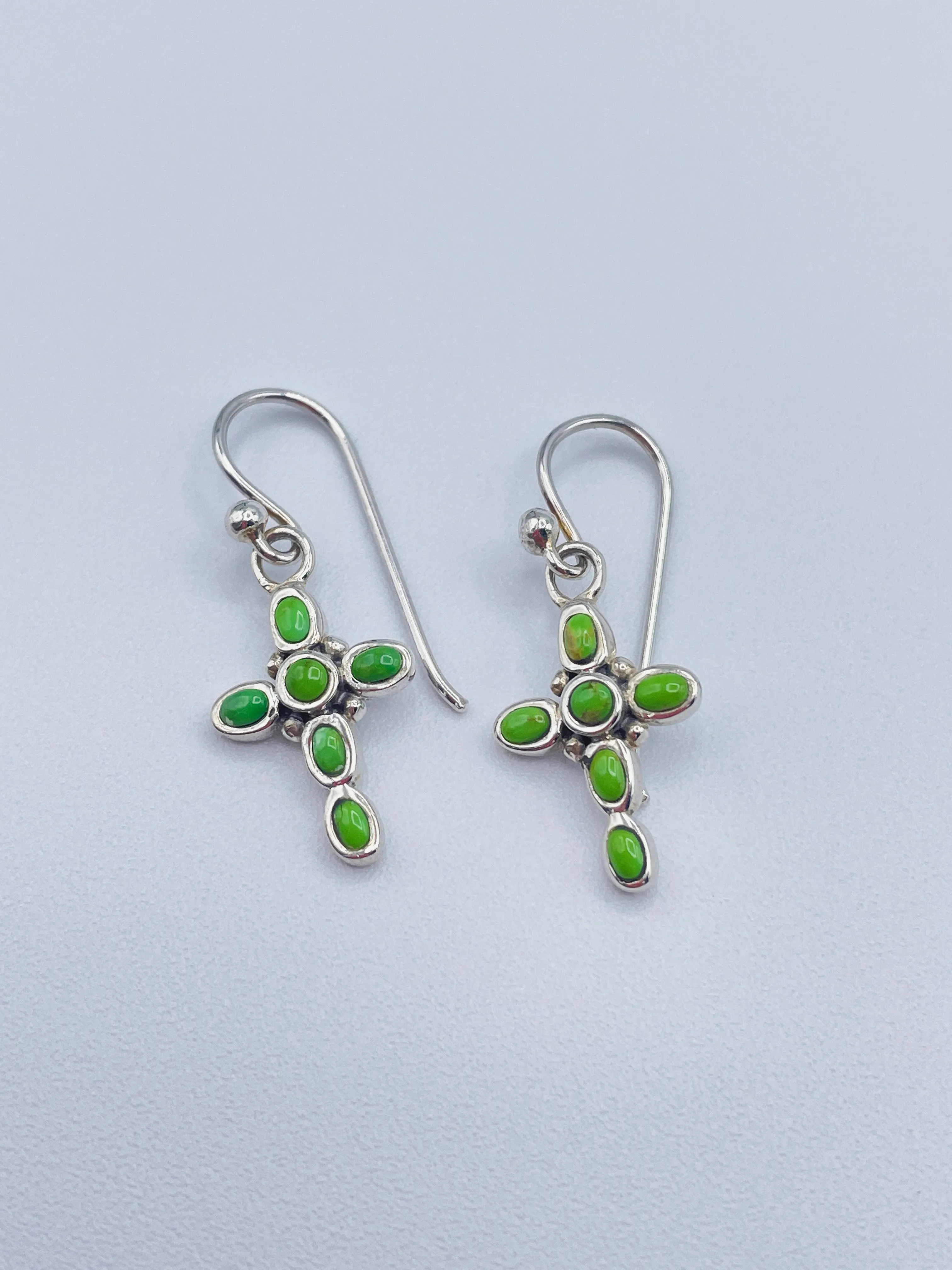 Sterling Silver Cross Earrings