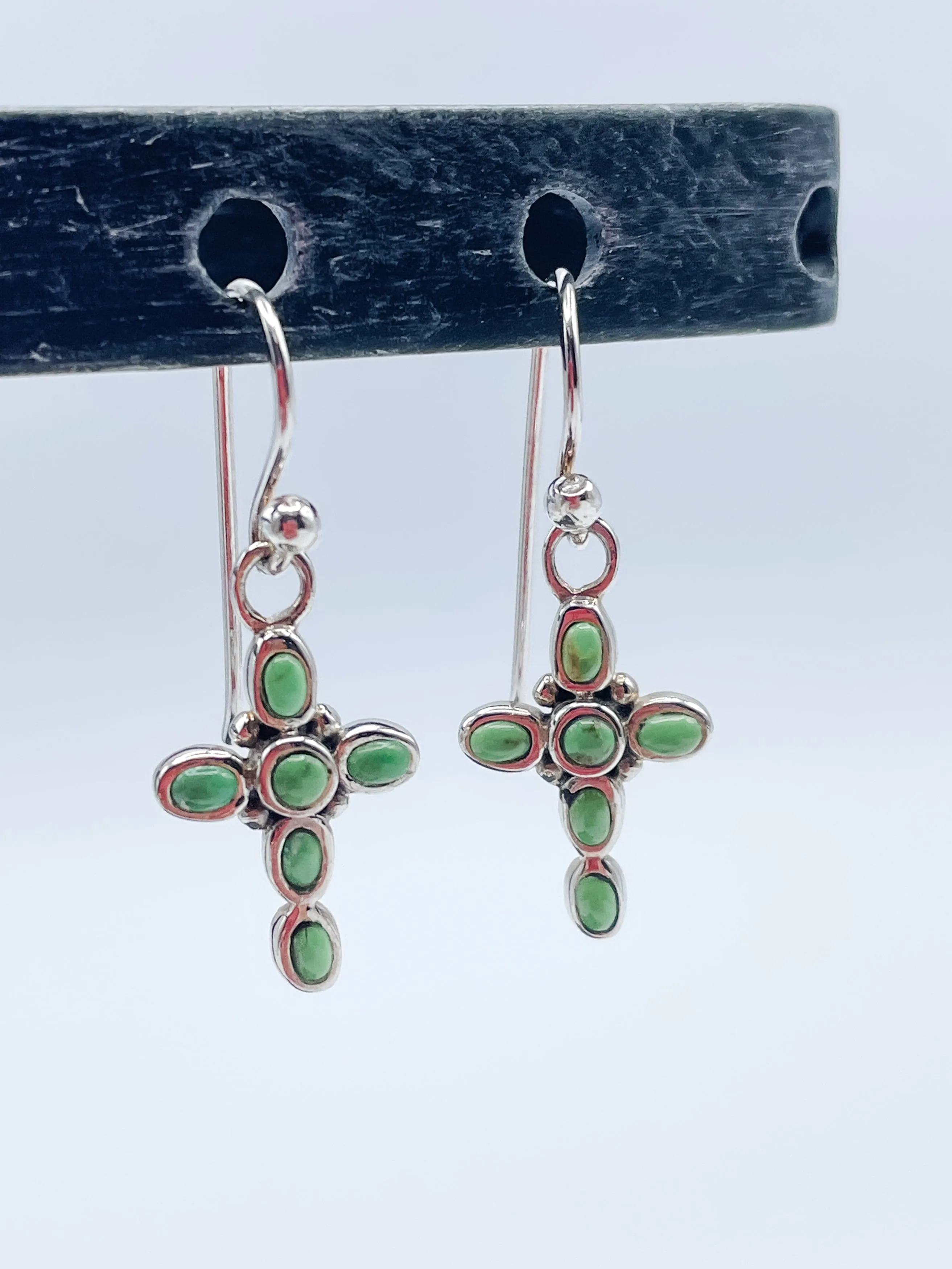 Sterling Silver Cross Earrings