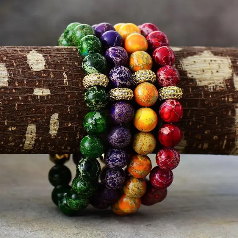 Stylish Natural Stone Beaded Bracelet