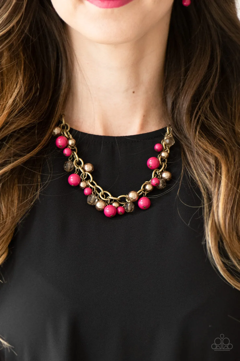 The GRIT Crowd- Pink Necklace