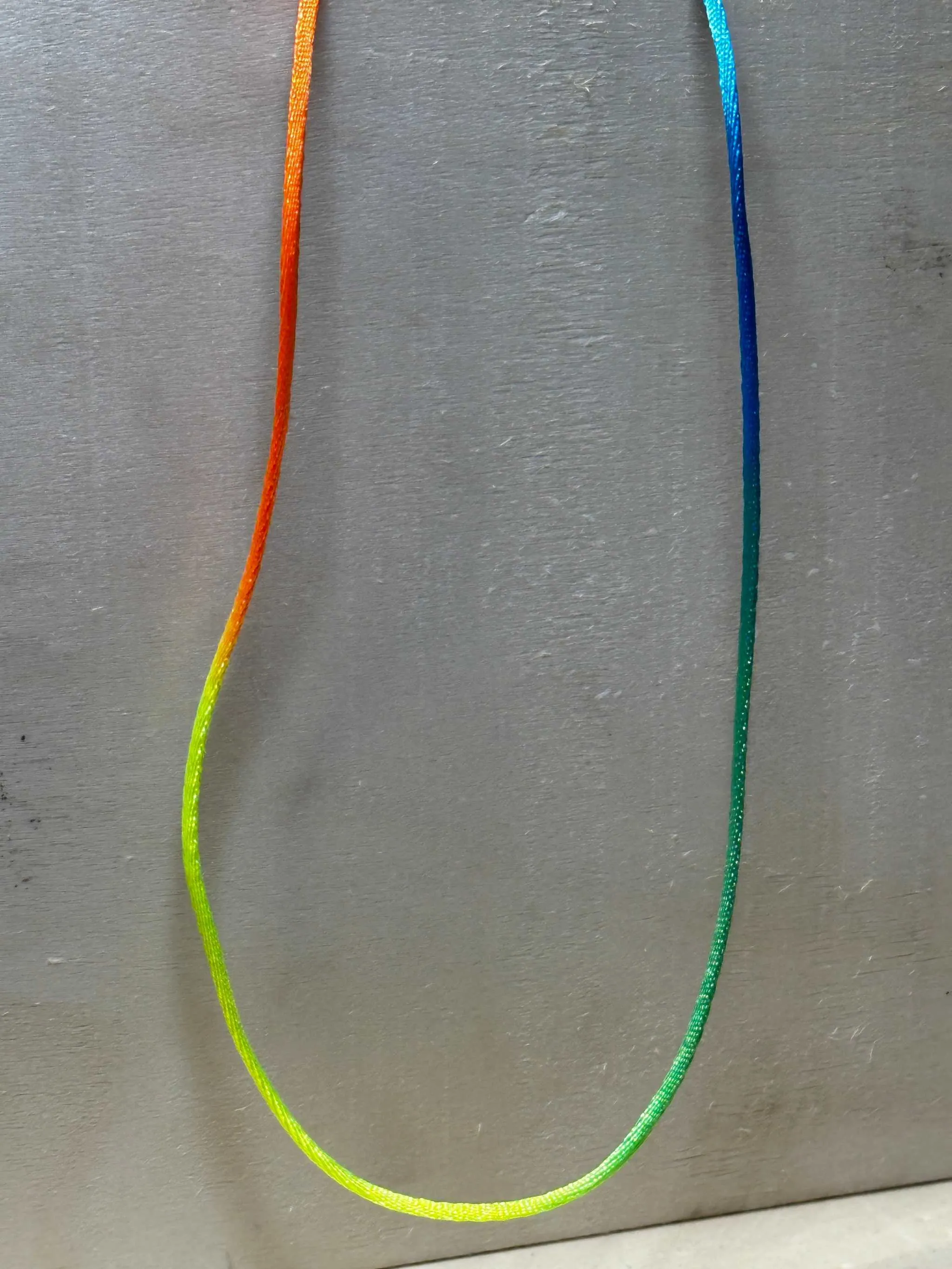 Tie-Dye Rainbow Cords for Necklace