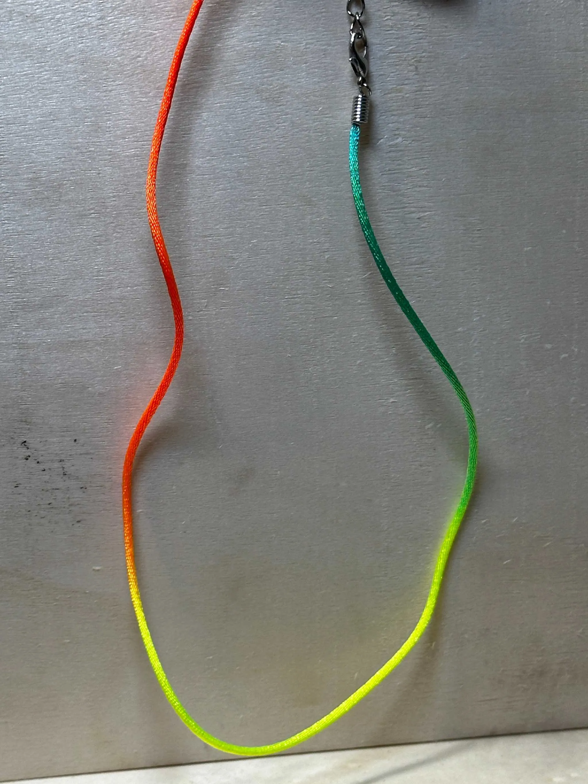 Tie-Dye Rainbow Cords for Necklace