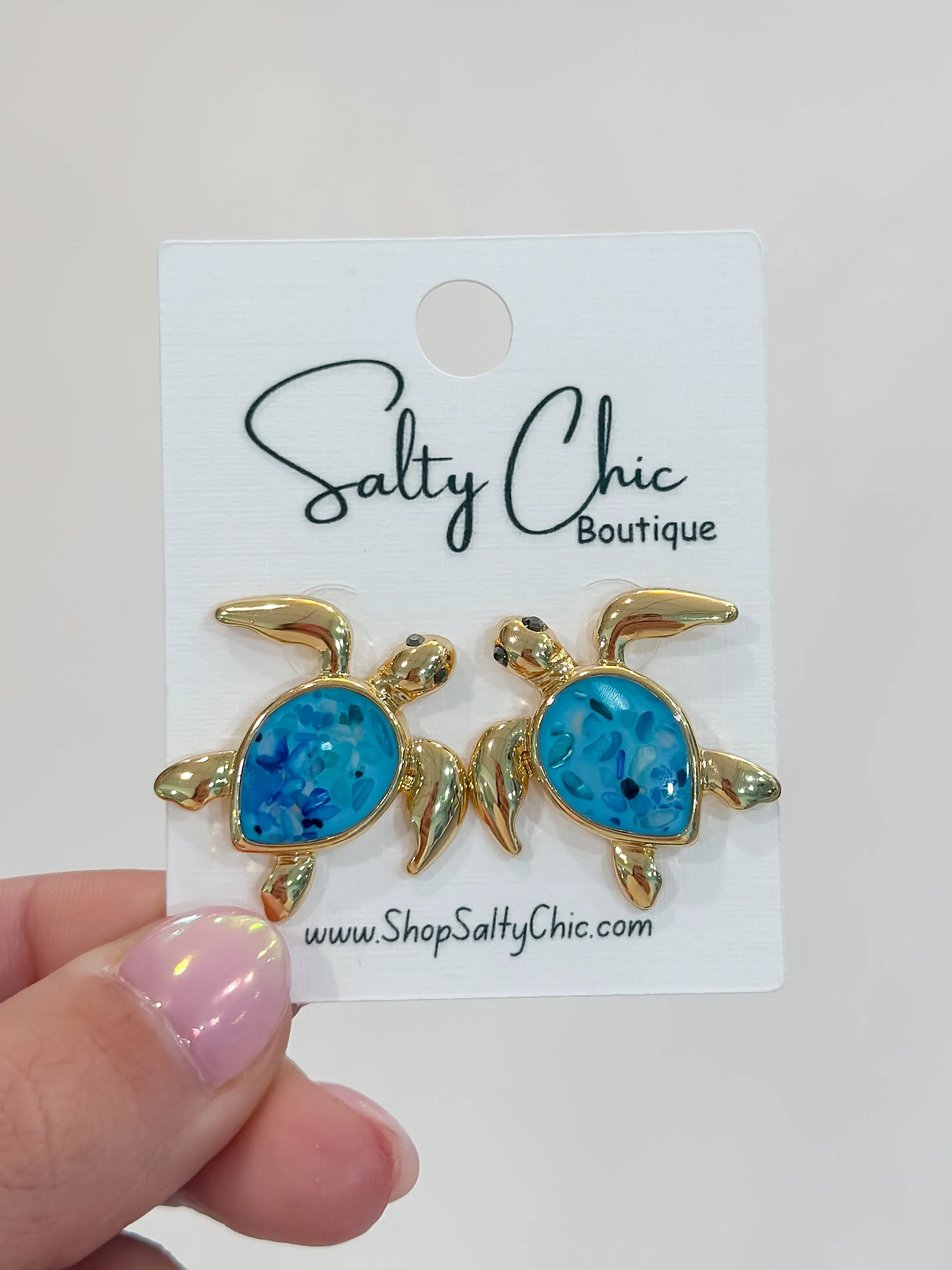 Turtle Mosaic Earrings