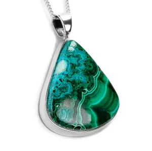 Vibrant Azurite-Malachite Necklace - Natural Designer Gemstone