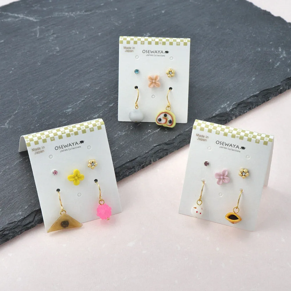 Wagashi Toy Earring Set