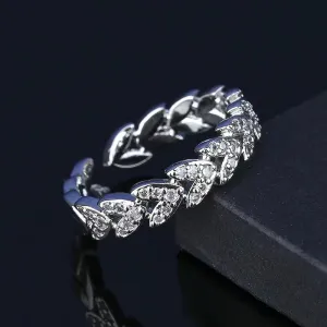 Wholesale Fashion Simple Wheat Ear Open Adjustable Ring