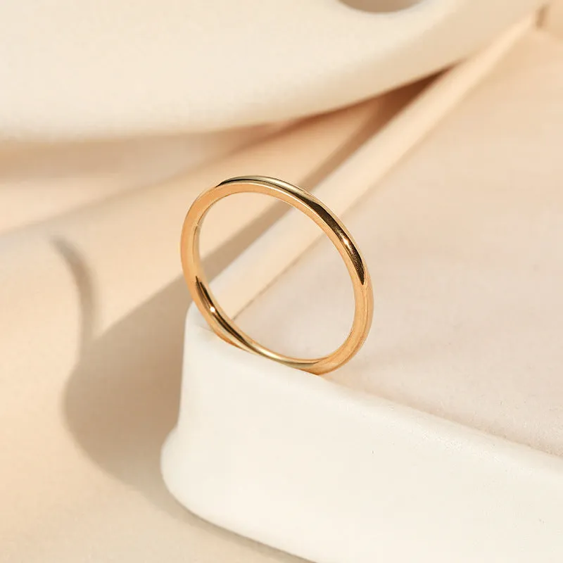Wholesale Simple Stainless Steel Ring