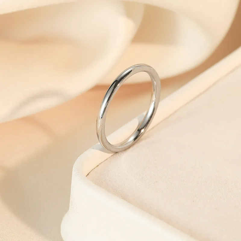 Wholesale Simple Stainless Steel Ring