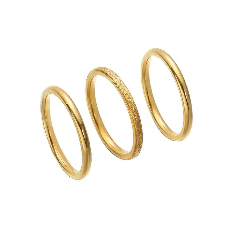 Wholesale Simple Stainless Steel Ring