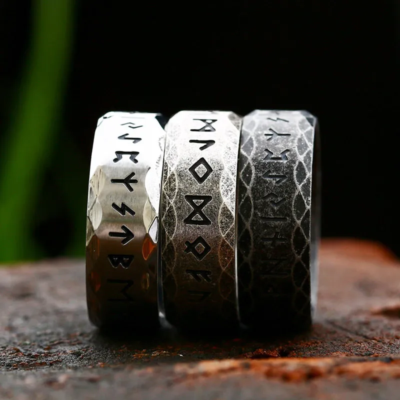Wholesale Stainless Steel Vintage Simple Rings